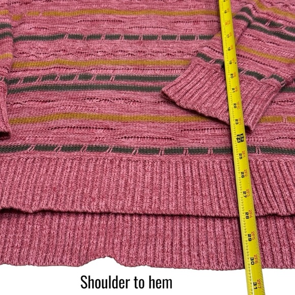 Soft Surroundings Lisabetta Sweater Knit Stripe Artsy Comfy Size M - Picture 9 of 9